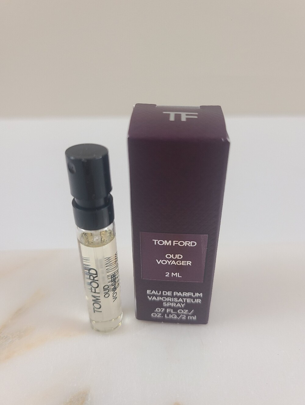 NEW Tom Ford Oud Voyager Eau de Parfum 2ml Size / .07 Fl. Oz NIB
